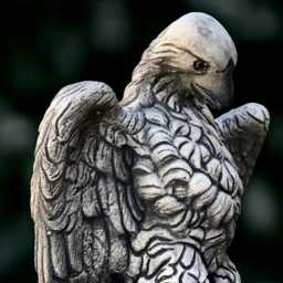 Massive Eagle Sculpture Concrete Statue Outdoor Bird Decoration Handmade Ornament Front Door Figurine Wildlife Decor Lover Gift - thumbnail 2
