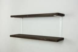 Shelf Brackets With Shelves - White Matte Shelving Unit Industrial Double Wall Mounted