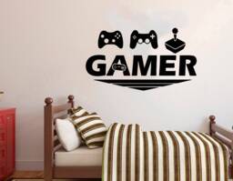 Gamer Wall Decal Video Game Controller Art 2885 - thumbnail 1