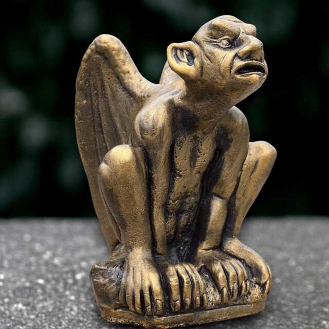 Gothic Gargoyle Statue Concrete Monster Ornament Cement Guardian Decoration Gargoyle Lover Gift Handmade Decor Yard Art - image 1