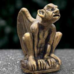 Gothic Gargoyle Statue Concrete Monster Ornament Cement Guardian Decoration Gargoyle Lover Gift Handmade Decor Yard Art - thumbnail 1