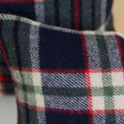 Tabor Plaid Pillow Cover, Blue & Green Wool Cover - Made To Order - thumbnail 2