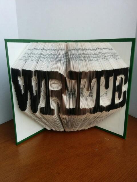 Write - Folded Book Art Fully Customizable, Symbol Forever - image 1