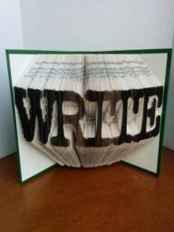 Write - Folded Book Art Fully Customizable, Symbol Forever - thumbnail 1