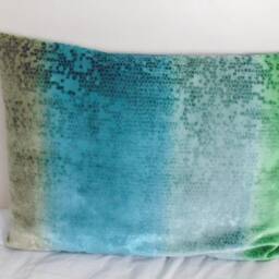 Designers Guild Fabric Santafiora Aqua Pillow/Cushion Covers - thumbnail 3