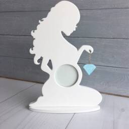 Ultrasound Frame Gift Pregnancy Announcement Reveal To Family Ideas We're Pregnant Gender Baby's First Photo - thumbnail 3