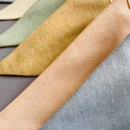 Linen Bunting - Unisex Nursery Baby Shower Decor Wall Hanging Room Birthday Garland Neutral - thumbnail 2