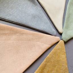 Linen Bunting - Unisex Nursery Baby Shower Decor Wall Hanging Room Birthday Garland Neutral - thumbnail 3