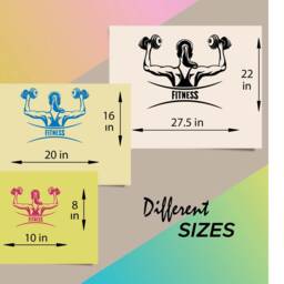 In-Style Decals Wall Vinyl Decal Home Decor Art Sticker Fitness Sign Girl Workout With Dumbbells Gym Weight Lifting Removable Design 1514 - thumbnail 2