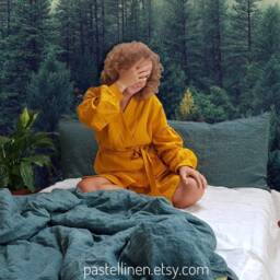 Boho Green Bedding Set Of 2 Pillow Cases & A Duvet Cover - Full -King Queen Size - thumbnail 2