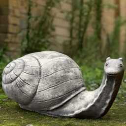 Concrete Snail Statue Cement Slug Figurine Outdoor Animal Decoration Stone Ornament Garden Reptile Sculpture Snail Lover Gift Yard Art - thumbnail 3
