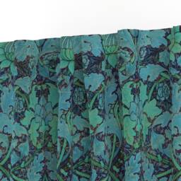 Floral Curtain Panel - Damask Morris Art Nouveau Victorian Custom Growing By Peacoquettedesigns - thumbnail 3