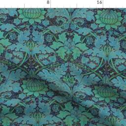 Floral Curtain Panel - Damask Morris Art Nouveau Victorian Custom Growing By Peacoquettedesigns - thumbnail 4