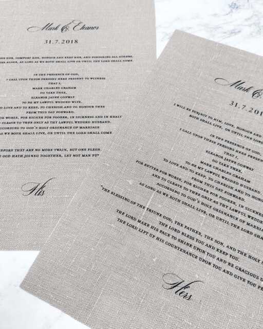 Your Wedding Vows On Linen Or Cotton - 2nd, 4Th & 12Th Anniversary Gift Idea, Personalized & Gifts For Husband - image 1