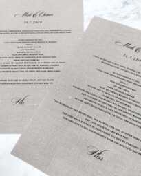 Your Wedding Vows On Linen Or Cotton - 2nd, 4Th & 12Th Anniversary Gift Idea, Personalized & Gifts For Husband - thumbnail 1