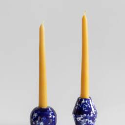 Ceramic Candle Holder, Handmade Candlestick Decorative Pottery Taper Modern Decor, Gift For Her - thumbnail 2