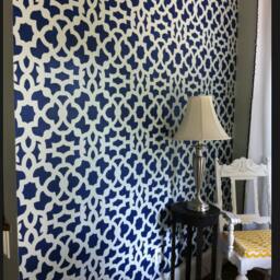 Moroccan Stencil Zamira Allover - Short Reusable Wall Stencil Patterns For Walls Instead Of Wallpaper Diy Decor - thumbnail 3