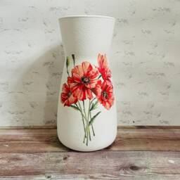 Poppy Vase, Themed Gifts, Flower Poppies, Lovers, Red Decor, Flowers - thumbnail 3