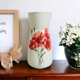 Poppy Vase, Themed Gifts, Flower Poppies, Lovers, Red Decor, Flowers - thumbnail 1
