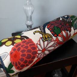 Chiang Mai Dragon Round Bolster All Colors Available - thumbnail 2