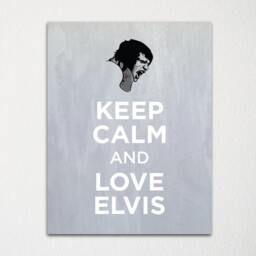 Keep Calm & Love Elvis Presley - Fine Art Print Choice Of Color Purchase 3 Receive 1 Free - thumbnail 2