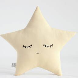 Decorative Cushions For Baby Crib Star & Moon Nursery Pillows Boy Room Decor Soft Gray Sky Blue 1St Gift Kids Teepee Play Neutral Girl Cot - thumbnail 3
