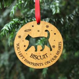 Cat Remembrance Gift Personalised Loss Xmas Bauble Pet Memorable Sympathy Keepsake Christmas Decor - thumbnail 2