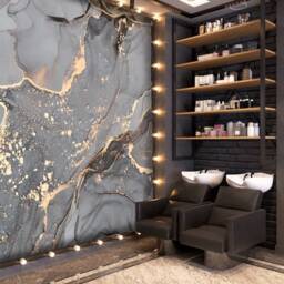 Gray Gold Luxury Marble Wallpaper Bedroom Mural Beauty Salon Wedding Decal Wall Sticker Decor Self Adhesive Exclusive Design - thumbnail 2