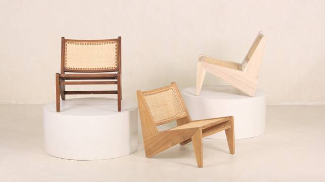 Kangaroo Chair - Teak & Rattan Lounge - image 1