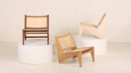 Kangaroo Chair - Teak & Rattan Lounge - thumbnail 1