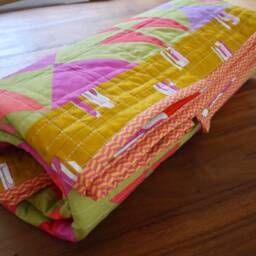 Quilt, Patchwork Blanket 119 X 183 - thumbnail 4