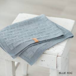 Hand Knitted Merino Baby Blanket Soft Knit Throw