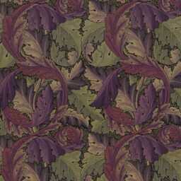 William Morris, Acanthus, Tapestry, Arts & Crafts, Grape/Heather, Woven Heavy Cotton Cushion Cover, Throw Pillow Home Decor - thumbnail 3