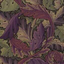 William Morris, Acanthus, Tapestry, Arts & Crafts, Grape/Heather, Woven Heavy Cotton Cushion Cover, Throw Pillow Home Decor - thumbnail 2