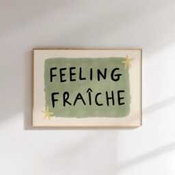 Feeling Fraiche Unframed Print - Bathroom Poster Decor Bath Prints Art Funny Posters Kitchen French - thumbnail 2