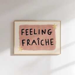Feeling Fraiche Unframed Print - Bathroom Poster Decor Bath Prints Art Funny Posters Kitchen French - thumbnail 1
