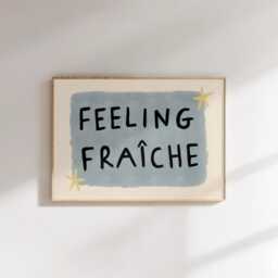 Feeling Fraiche Unframed Print - Bathroom Poster Decor Bath Prints Art Funny Posters Kitchen French - thumbnail 3