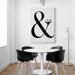 Modern Print - & Chill Home Decor Wall Art Wrapped Framed Canvas Rolled Photo/Poster - thumbnail 2