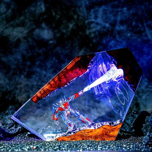 Optimus Prime Night Light, Gift For Kids, Robot Figure, Table Lamp, Transformers Model Resin Gift, Christmas Idea Gift, Xmas Kid - image 1
