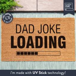 Dad Joke Loading Door Mat - Fathers Day Gift Funny Welcome Doormat Personalised Gifts For Guys Decor - thumbnail 1
