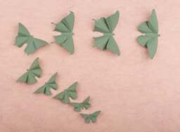 3D Butterfly Wall Art Spruce Green Butterflies For Girls Room, Nursery Decor - thumbnail 1