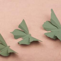3D Butterfly Wall Art Spruce Green Butterflies For Girls Room, Nursery Decor - thumbnail 2
