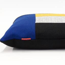 Geometric Pillow - Modern Patchwork Cushion Color Block Pillow Case Handmade From Upholstery Fabrics By Ellaosix - thumbnail 3