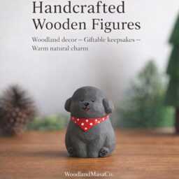 Handcrafted Wooden Dog Figurine - Animal Decor Small Giftable Keepsake Personalised Option - thumbnail 4