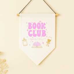 Book Club Wall Hanging Flag - Reading Nook Lover Gift Cosy Decor