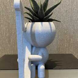 "Harpist Gift Succulent Planter ""Wee Jimmy It Takes A Wee Whiley To Tune" - thumbnail 3