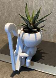 "Harpist Gift Succulent Planter ""Wee Jimmy It Takes A Wee Whiley To Tune" - thumbnail 1
