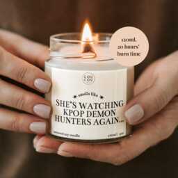 K Pop Demon Hunters Candle, Gift For Kpop Fans, Luxury Handmade Soy Saja Boys Fan Gifts - thumbnail 2