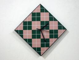Hipster Triangle Pattern Green - Wall Clock - thumbnail 1