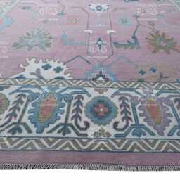 Soft Pink Oushak Inspired Hand Knotted Rug 4x6, 5x8, 6x9, 8x10, 9x12, 10x14 Ft Handmade Rugs For Living Room - Antique Style Contemporary Rug - thumbnail 4